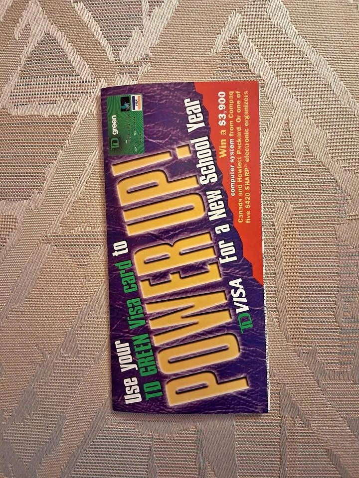 1997 TD Green Visa "Power Up" Promo Brochure