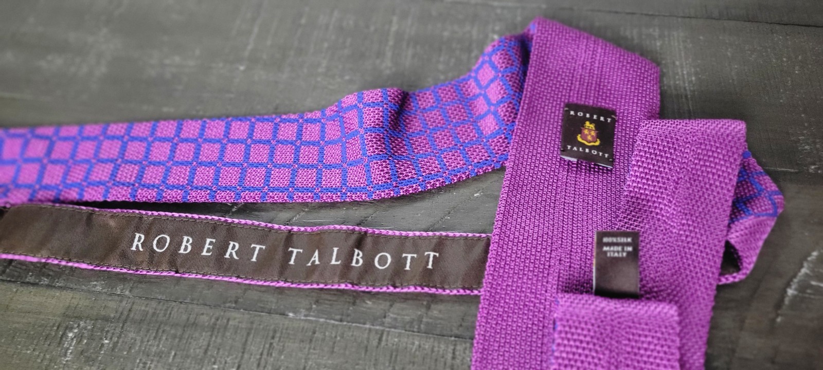 NWOT Robert Talbott Best of Class Tie Knit Silk Pointed Geometri - photo 5