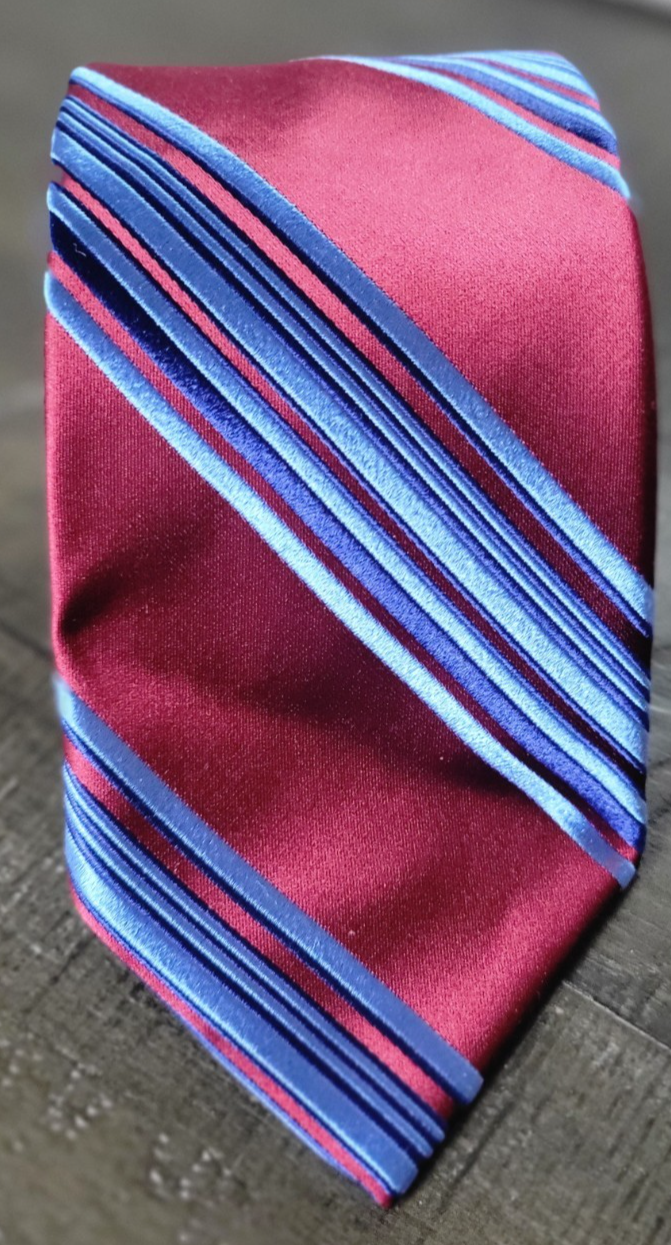 NWT Robert Talbott Best Of Class Tie 100% Silk Burgundy Blue Wov - photo 3