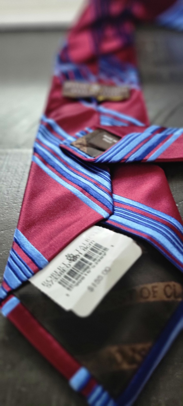 NWT Robert Talbott Best Of Class Tie 100% Silk Burgundy Blue Wov - photo 5