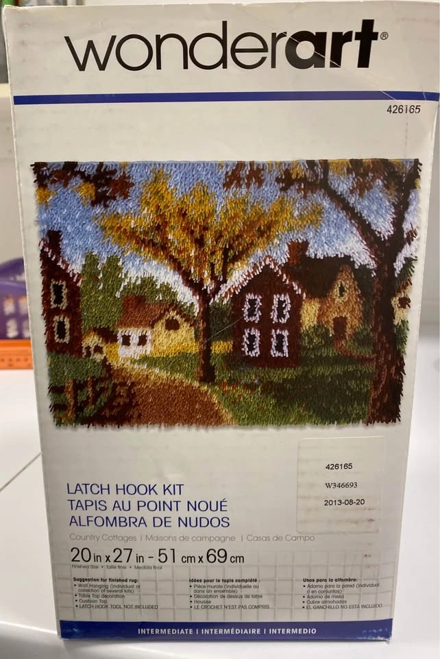 Wonderart Latch Hook Kits - Elegant Roses & Country Cottages - photo 2