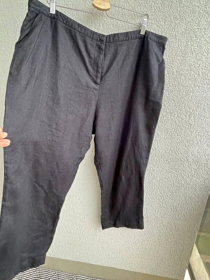 KIMINA Toronto Linen Pants, Size 18, Made in Canada