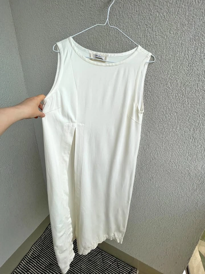 Motel Cream Midi Dress, size M-L, made in Italy