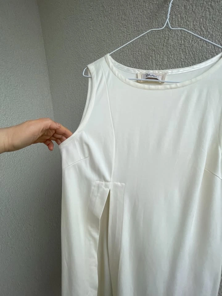 Motel Cream Midi Dress, size M-L, made in Italy - photo 5