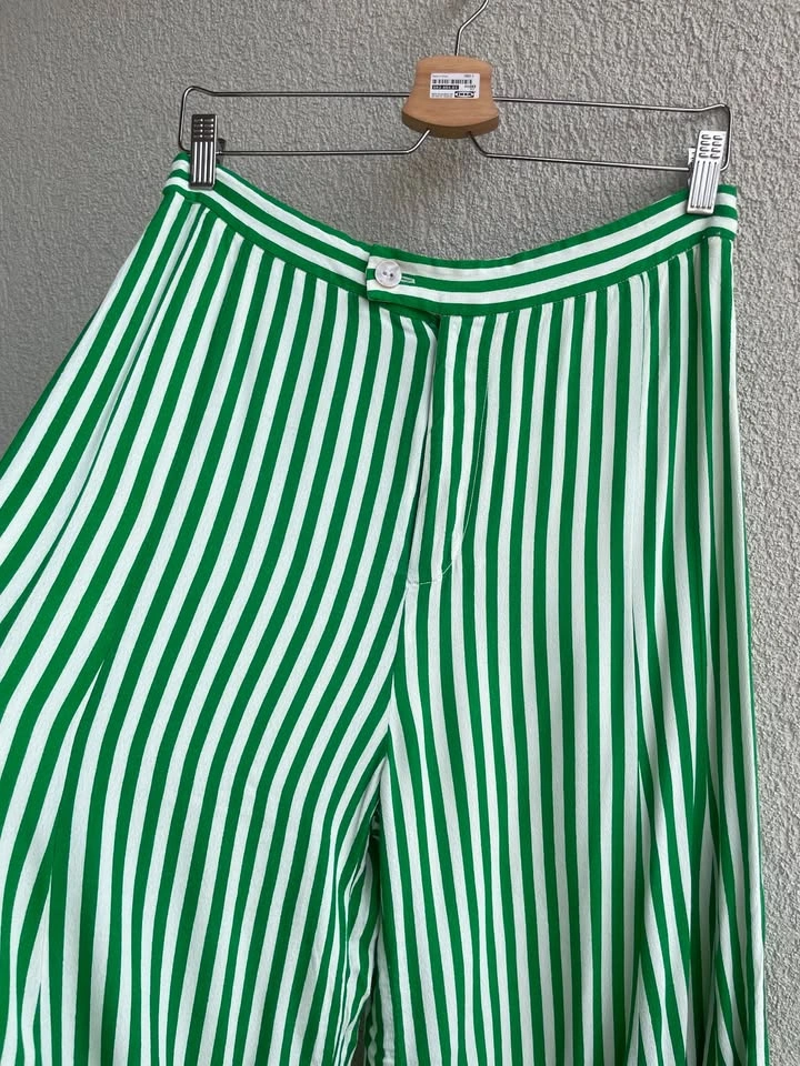 Anthropologie Viscose Wide-Leg Flared Pants, High Rise, Size US - photo 2