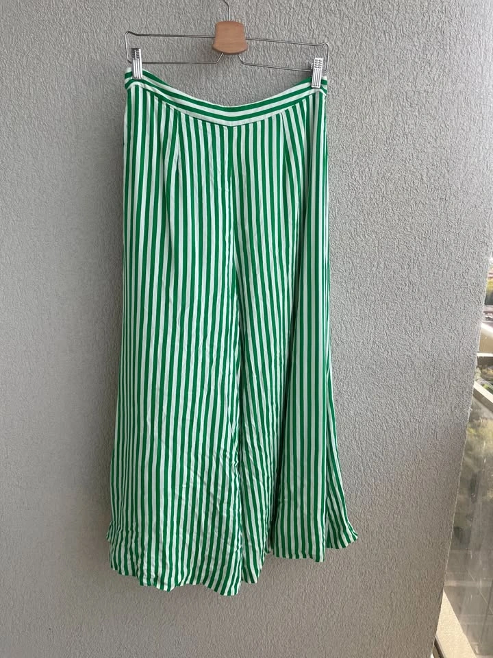 Anthropologie Viscose Wide-Leg Flared Pants, High Rise, Size US - photo 5