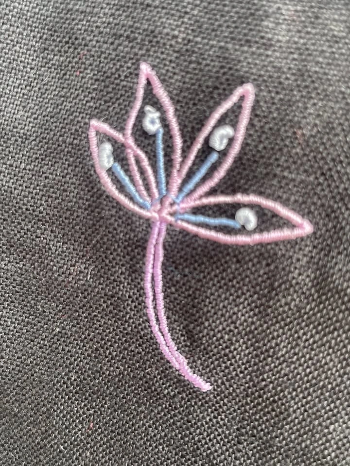 Linen Embroidered Pants, Size 16W, Boho Wide Leg - photo 5