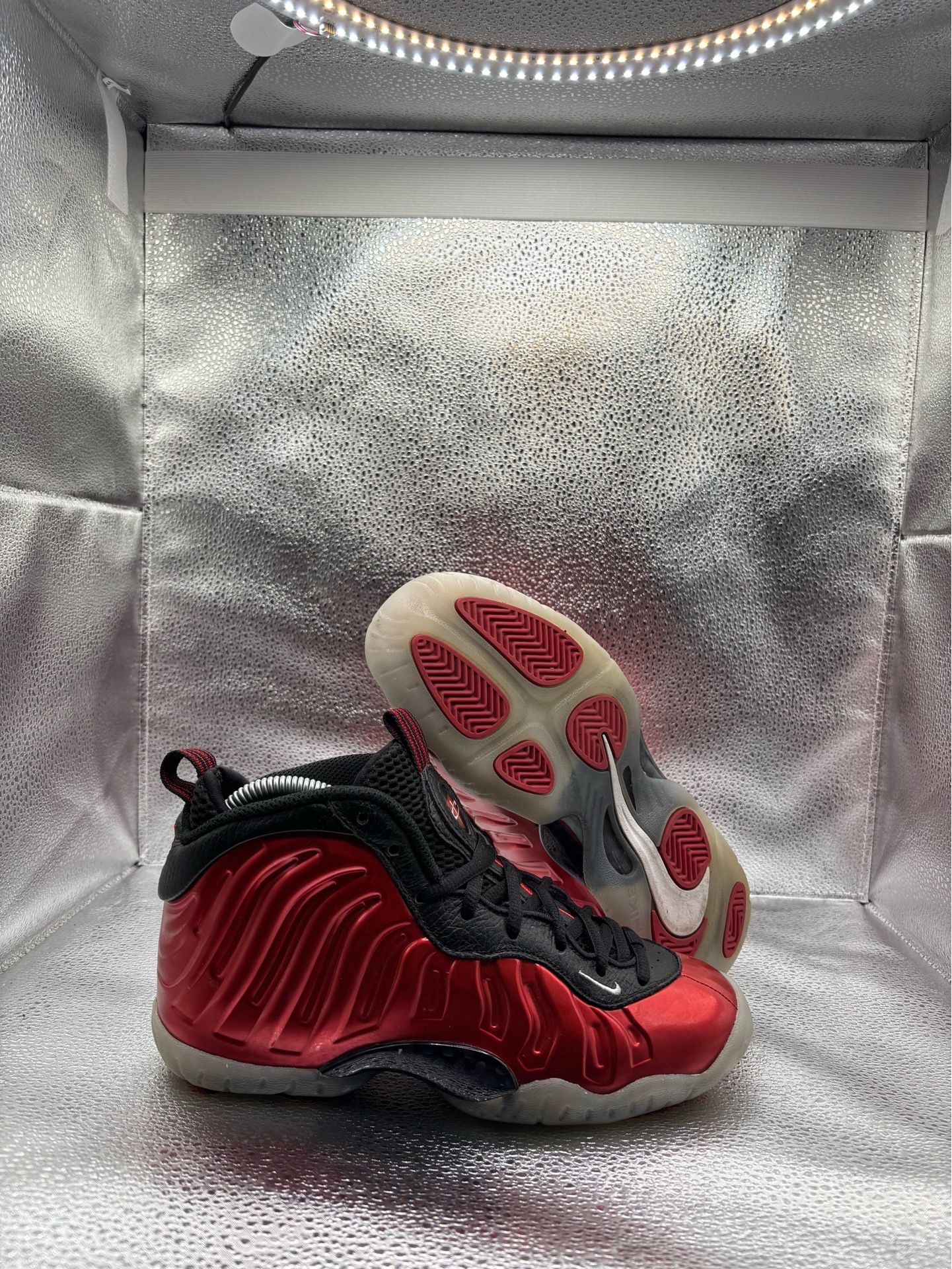 Nike Little Posite One Metallic Red 2023 GS Size 4Y