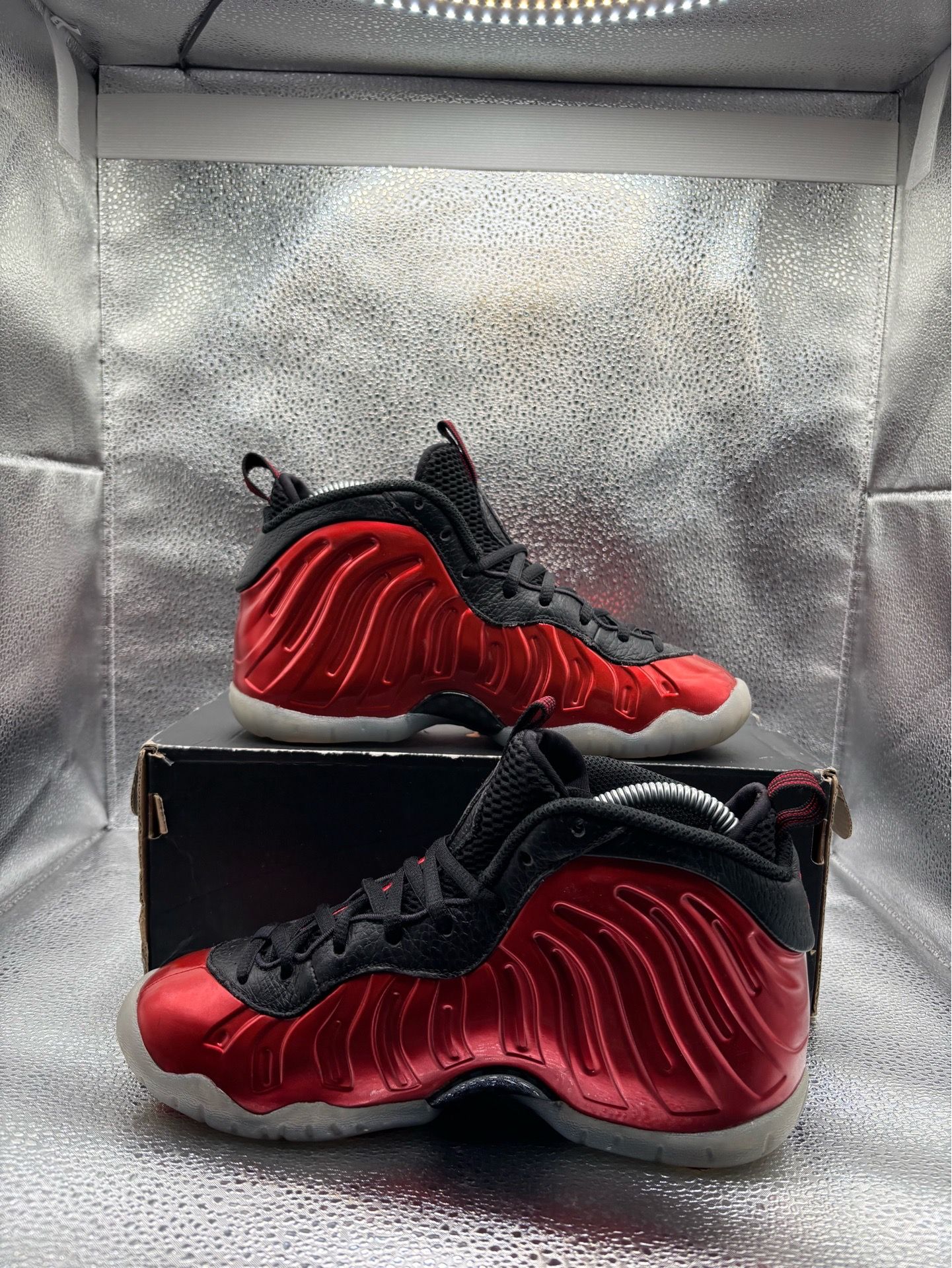 Nike Little Posite One Metallic Red 2023 GS Size 4Y - photo 5