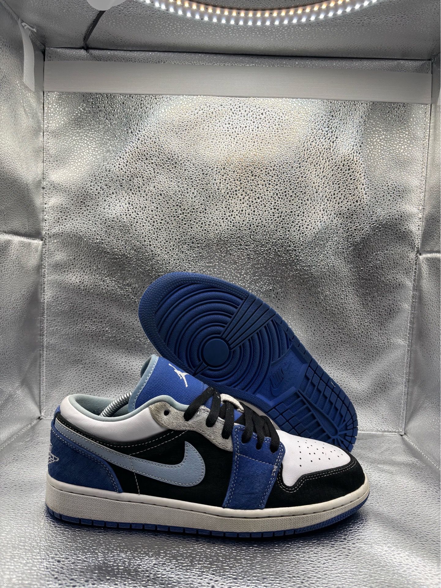 Air Jordan 1 low racer blue white