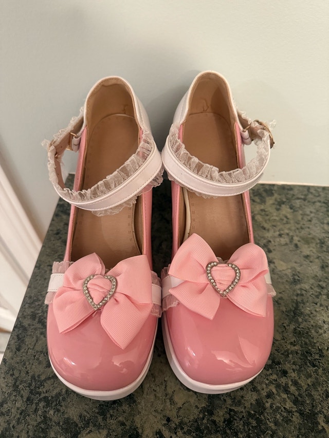 Lolita Mary Jane Shoes Women Pink and White - photo 3