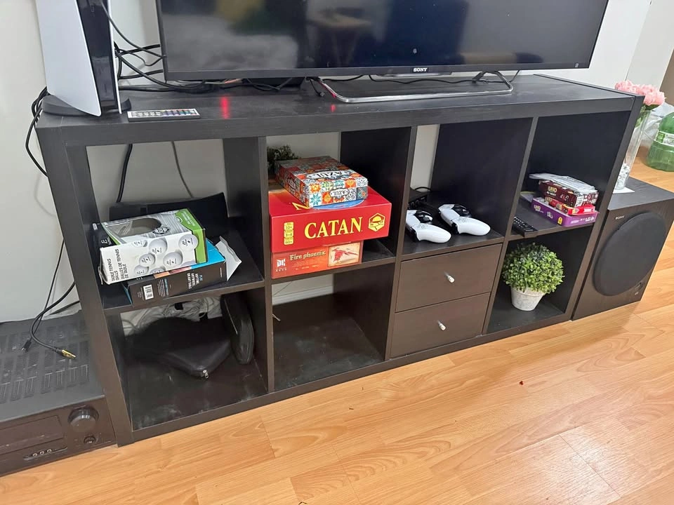 Ikea Kallax 2x4 Shelf Unit with 2 Drawer Inserts