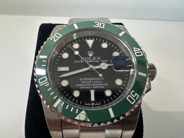 Black and Green Mens Sub “Starbucks” Watch