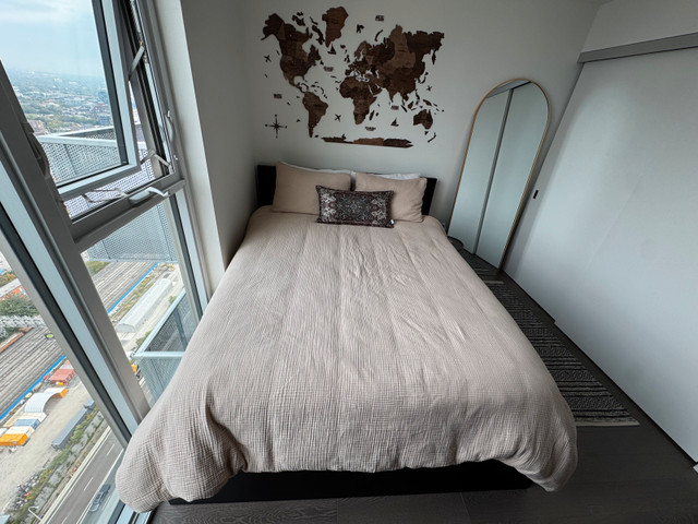 IKEA MALM Storage Queen Bed Frame + Zinus Memory Foam Mattress - photo 2