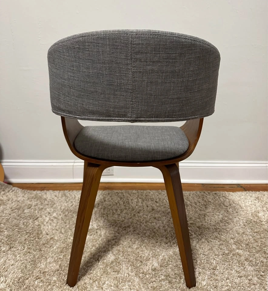 Modern Wooden Chair with Gray Cushion by Anji Juyuan - photo 2