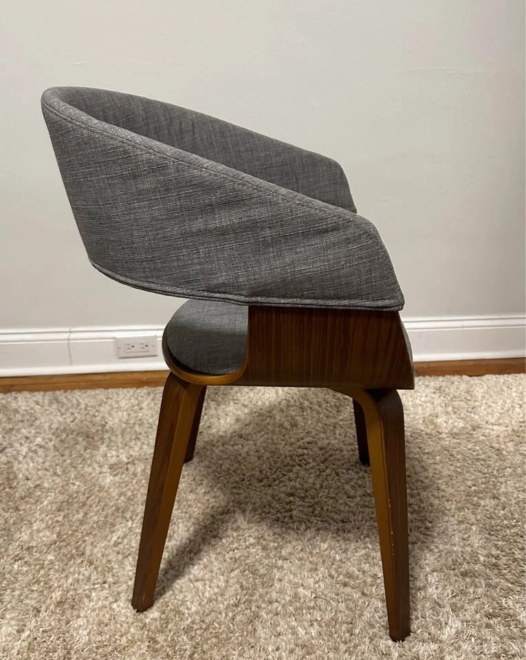 Modern Wooden Chair with Gray Cushion by Anji Juyuan - photo 5