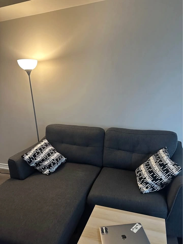 Dark Grey Interchangeable Sectional Sofa Couch - photo 3