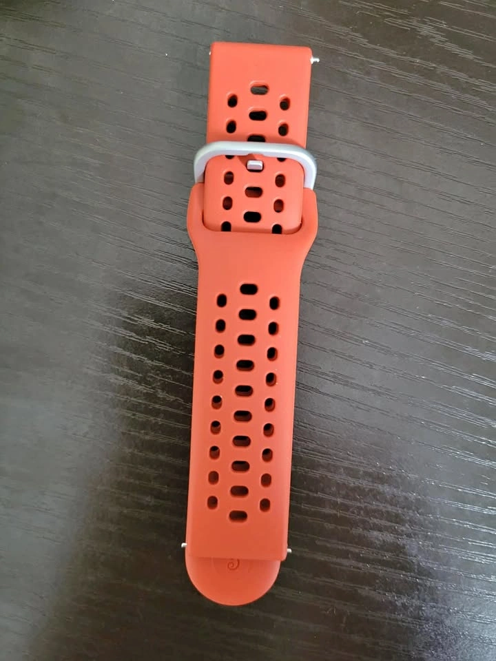 Red Silicon 20mm Watch Band