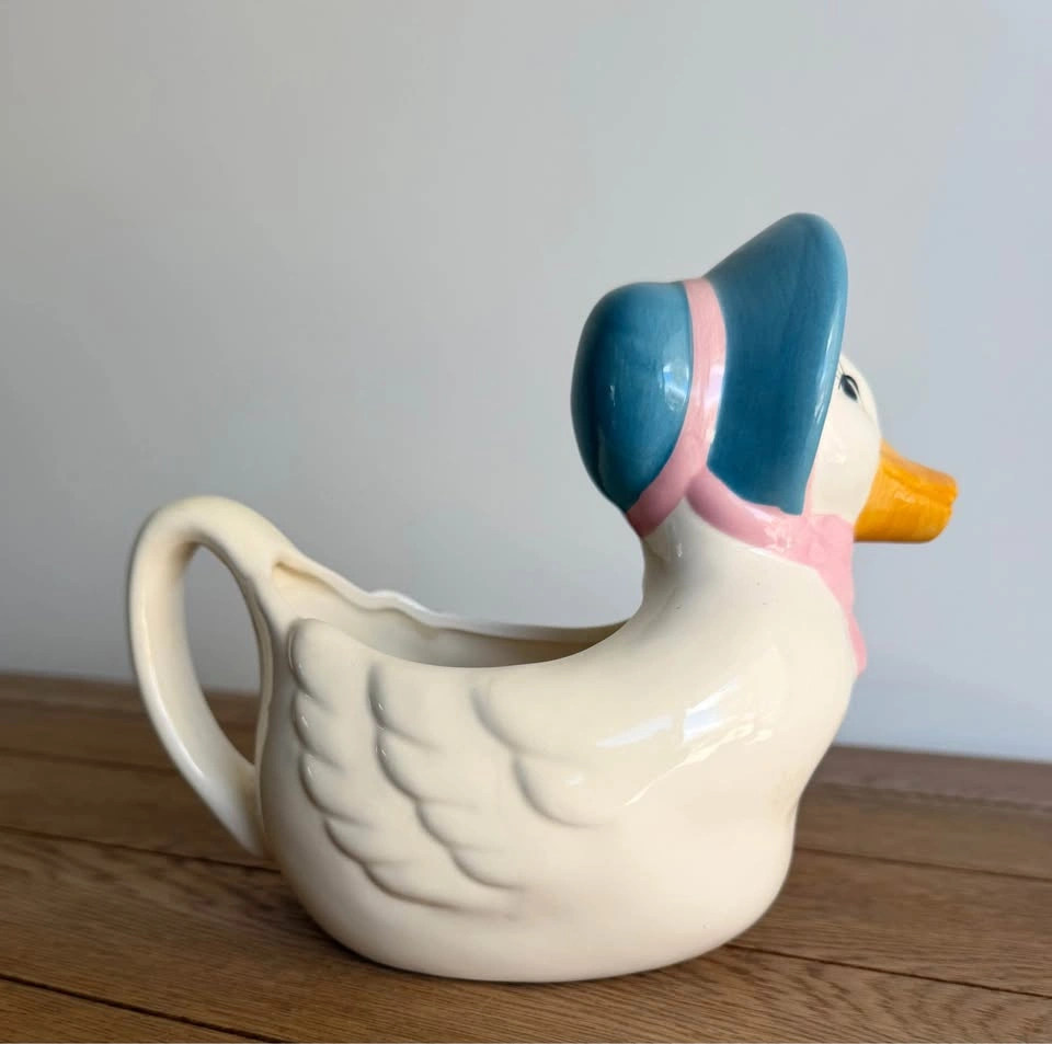 Vintage Ceramic Duck Planter - photo 2