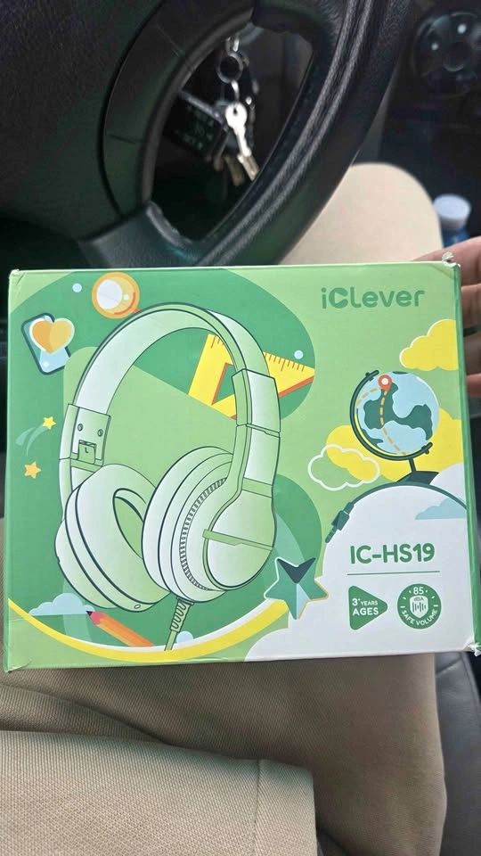iClever IC-HS19 Kids Headphones Blue Red