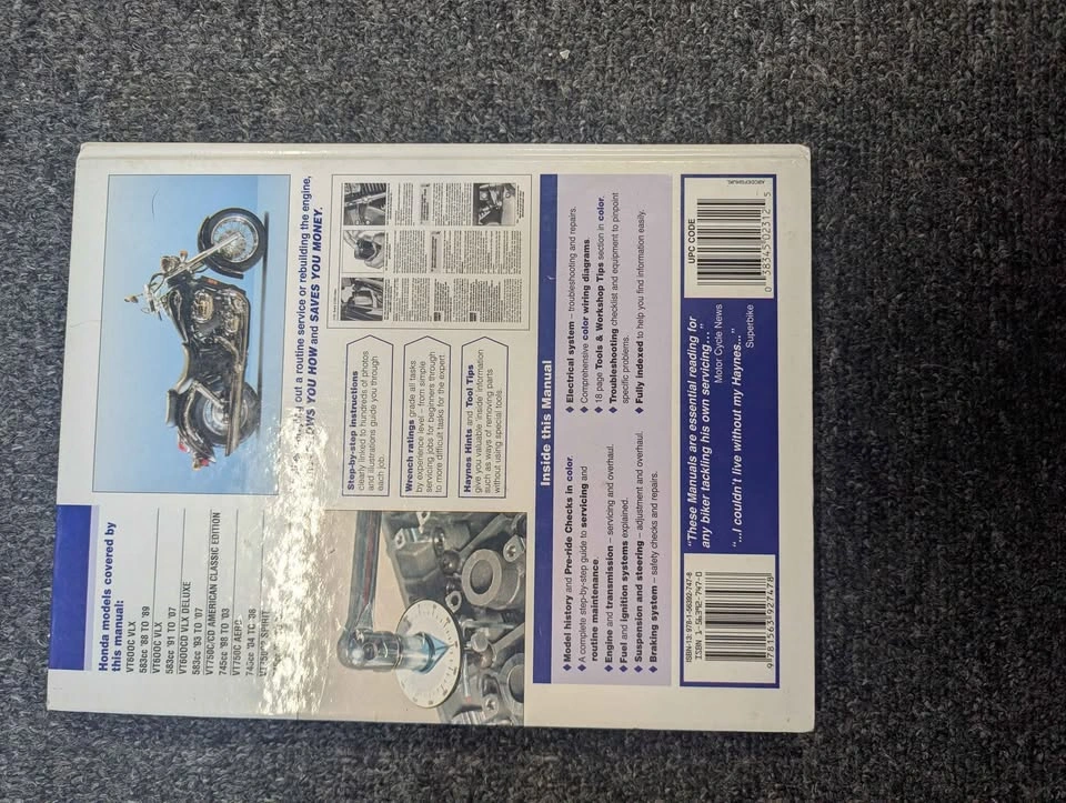 Honda Shadow VT600 VLX Service Manual 1988-2008 - photo 4