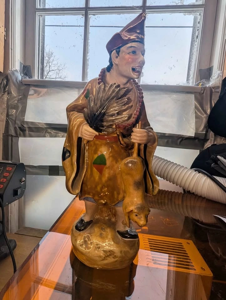 Vintage Chinese Ji Gong Monk Statue (1900-1949) - photo 5