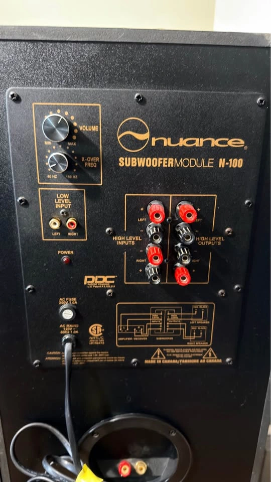 Nuance Subwoofer Module N-100 Tower Speakers - photo 4