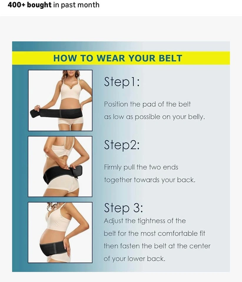 ChongErfei Pregnancy Belly Band Maternity Belt Back Brace - photo 3
