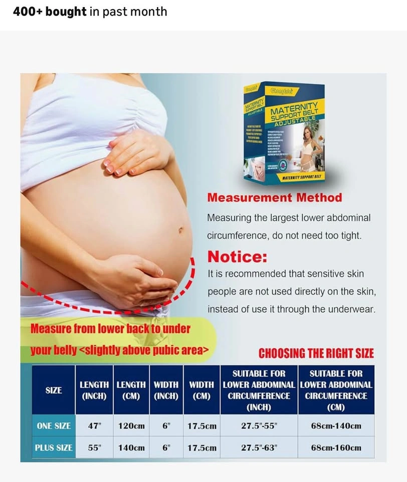 ChongErfei Pregnancy Belly Band Maternity Belt Back Brace - photo 4