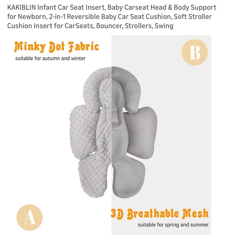 KAKIBLIN Infant Car Seat Insert, Baby Support - photo 5