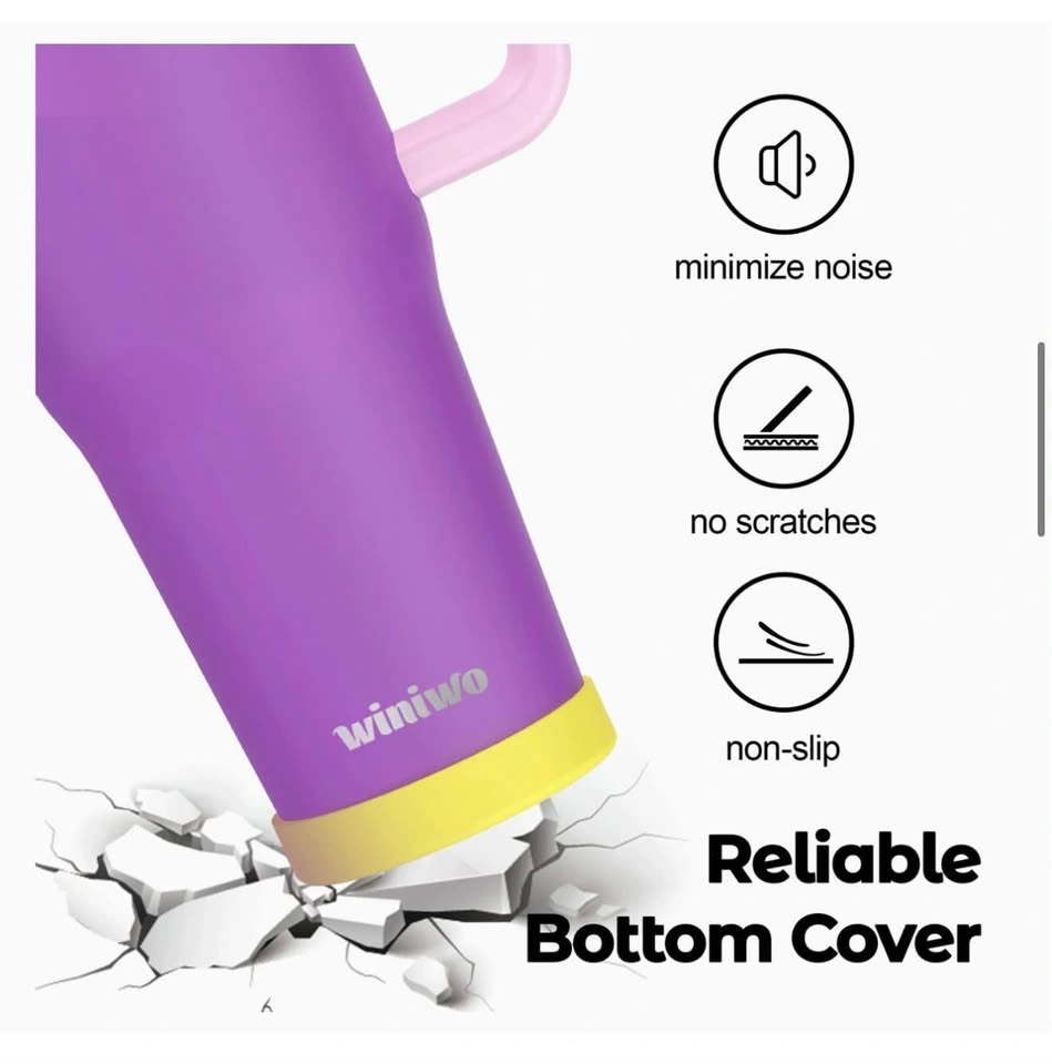 WINIWO 40 oz Tumbler with Handle and Straw for Her💜 Retails over - photo 3