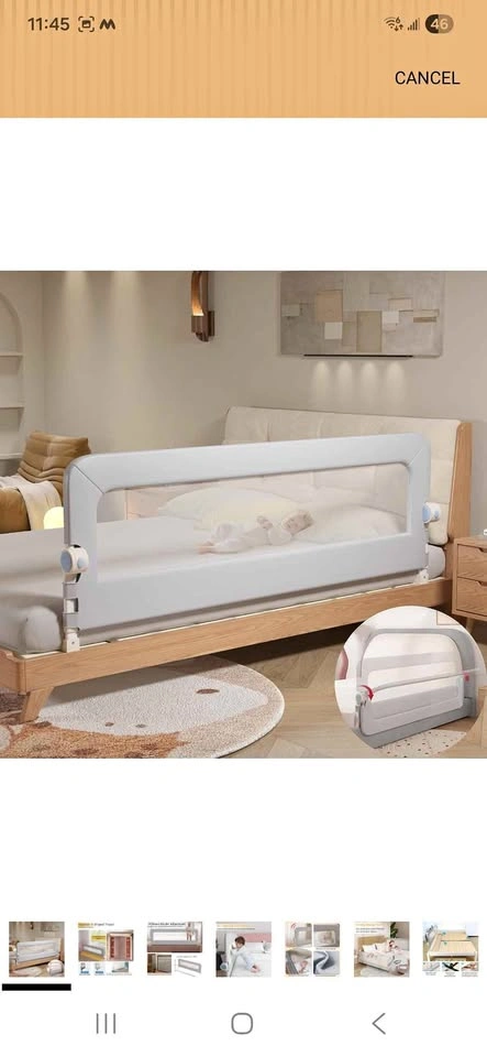 EAQ Foldable Baby Bed Rails