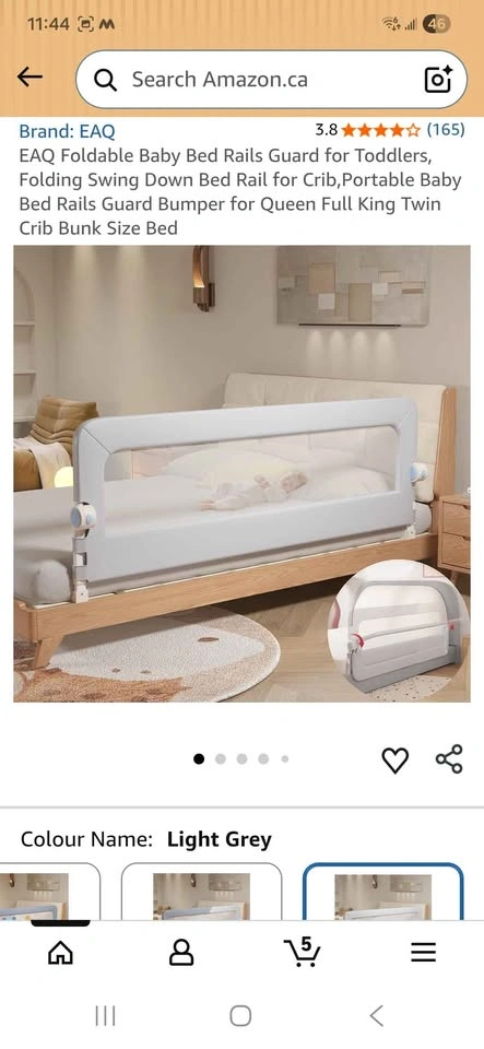 EAQ Foldable Baby Bed Rails - photo 3