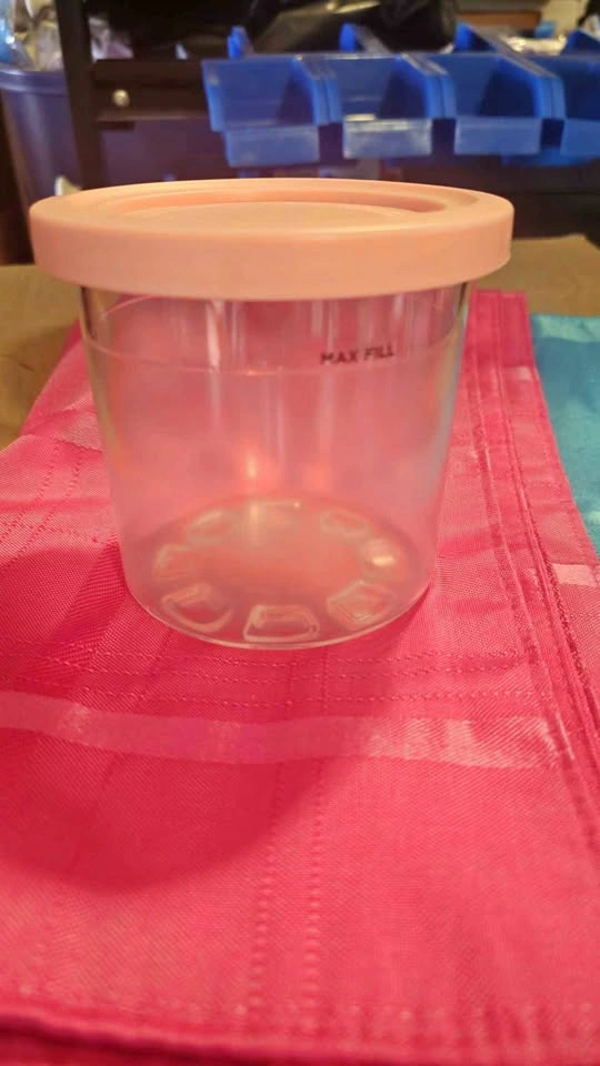 Ninja Creami Replacement Pint with Pink Lid