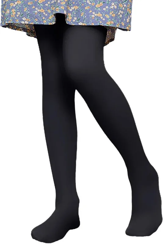 Girls Winter Tights Thick Fleece Lined Stretchy Soft thumbnail