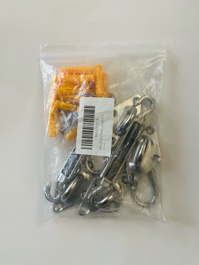 40Pcs Shade Sail Fixing Kit, 6 inch