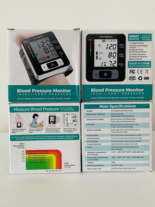 Blood Pressure Monitor Digital BP Machine Wrist thumbnail