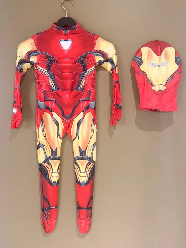 NEW Kids Iron Man Halloween Costume Bodysuit thumbnail