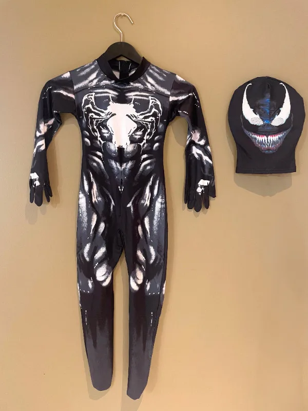 Kids Venom Halloween Costume Jumpsuit Cosplay thumbnail