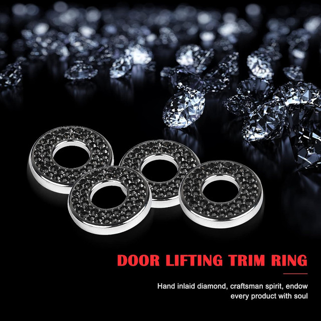 Bling Car Inner Door Lock Covers, Rhinestones - photo 4