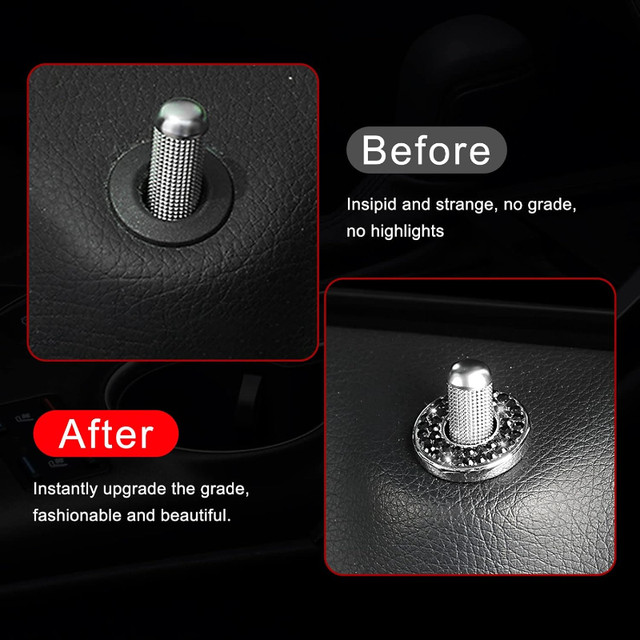 Bling Car Inner Door Lock Covers, Rhinestones - photo 5