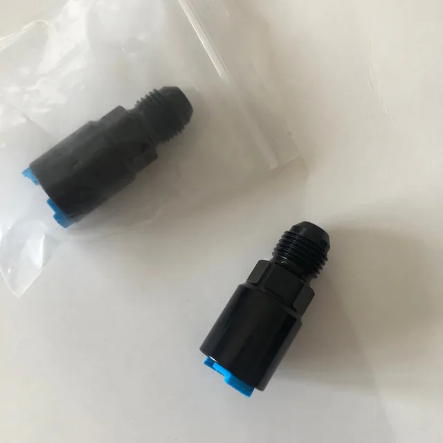 Fuel Rail Adapter Fittings Feed/Return -6AN EFI AN6 Push ON thumbnail