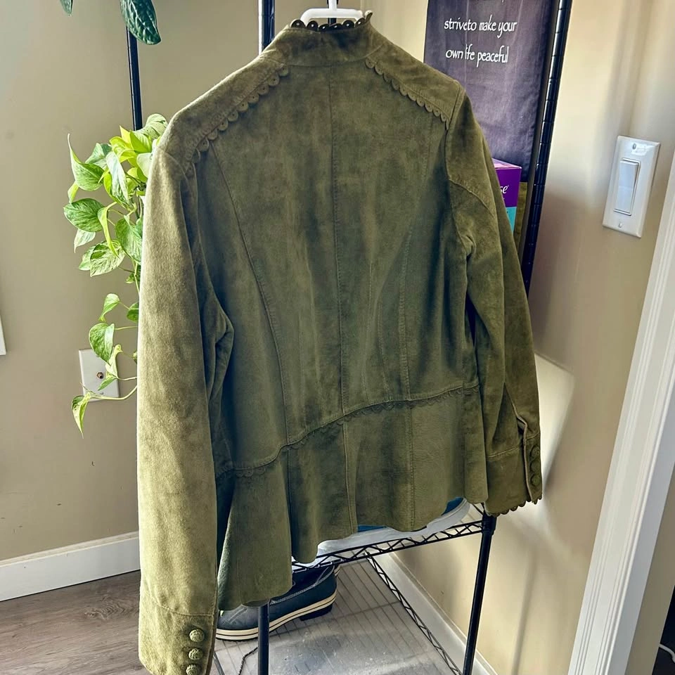 Women’s Green Danier Leather Jacket - photo 2
