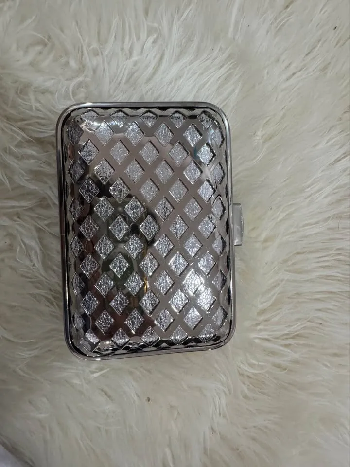 Silver cocktail style bag - photo 2