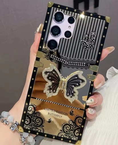 Luxury Bling Glitter Butterfly S24 Case w/ Ring NEW - photo 5