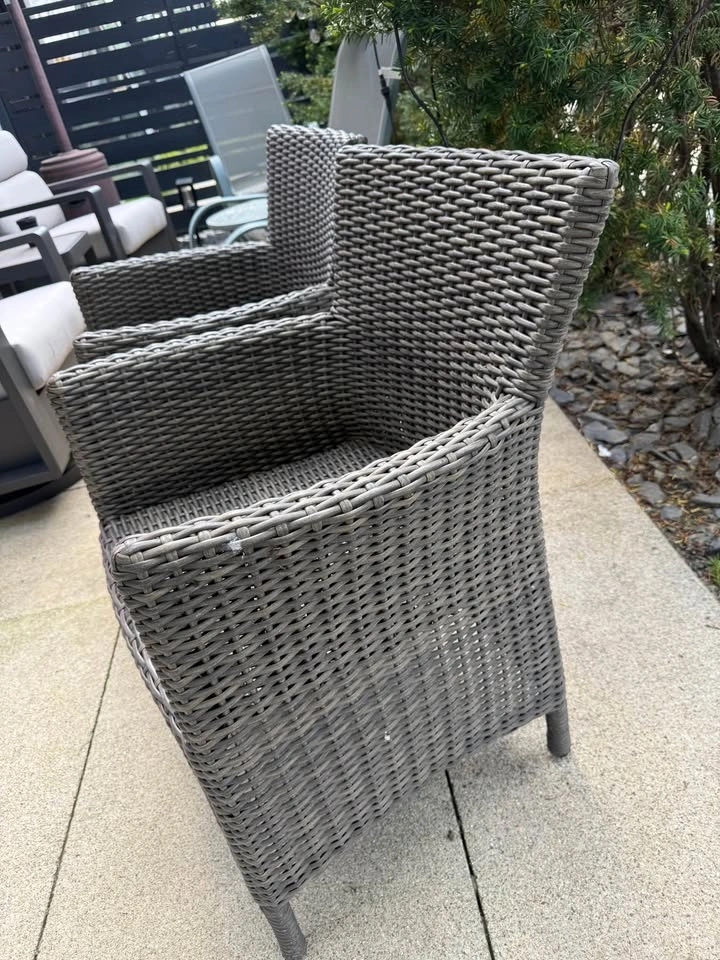 All-Weather Wicker Armchairs – Set of 2 - photo 2
