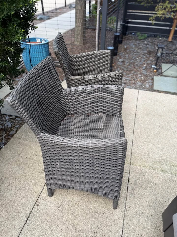 All-Weather Wicker Armchairs – Set of 2 - photo 3