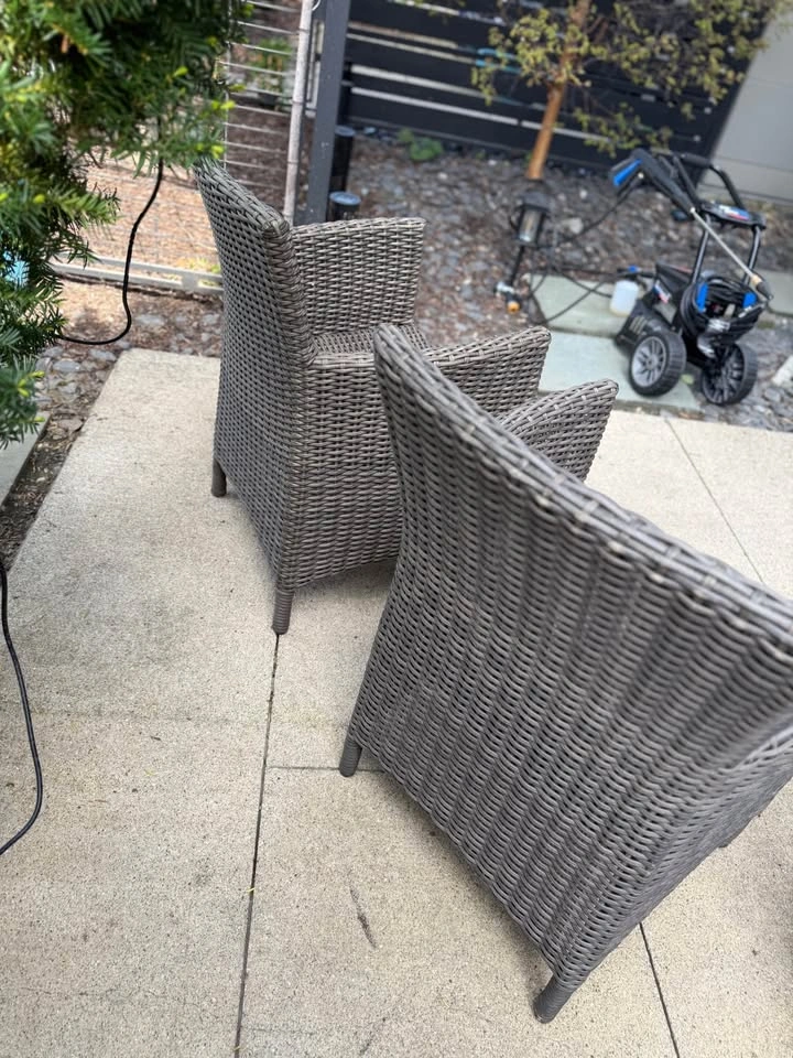 All-Weather Wicker Armchairs – Set of 2 - photo 4