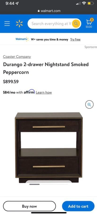 Set of 2 Brand New Modern Gold-trimmed Night Stands - photo 4