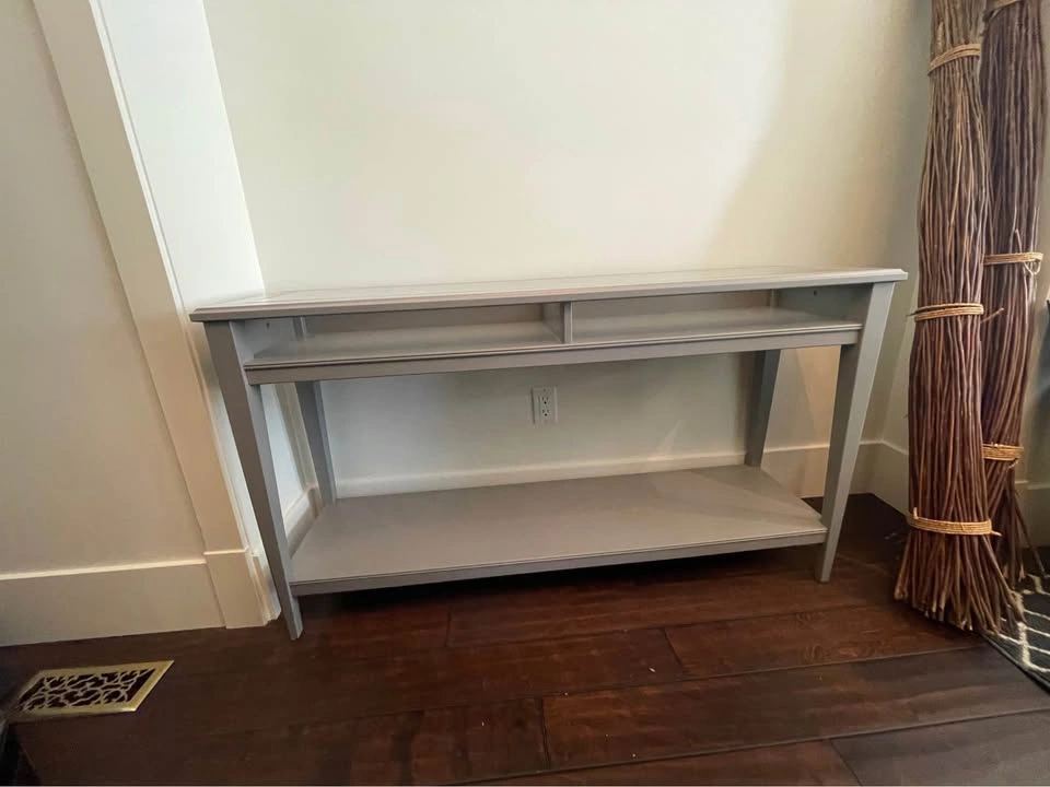 Grey ikea console $100